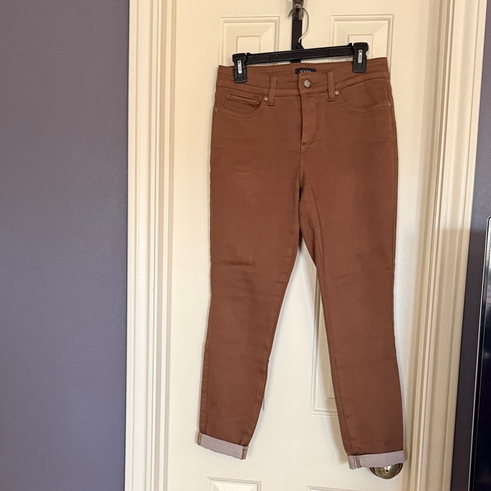 NYDJ Tan Ankle Jeans